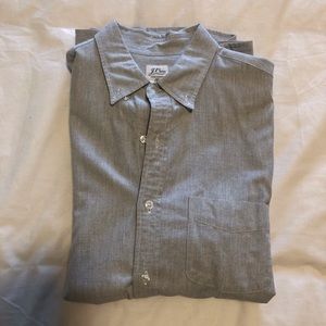 J.Crew Men’s Gray Slim Fit Button Down